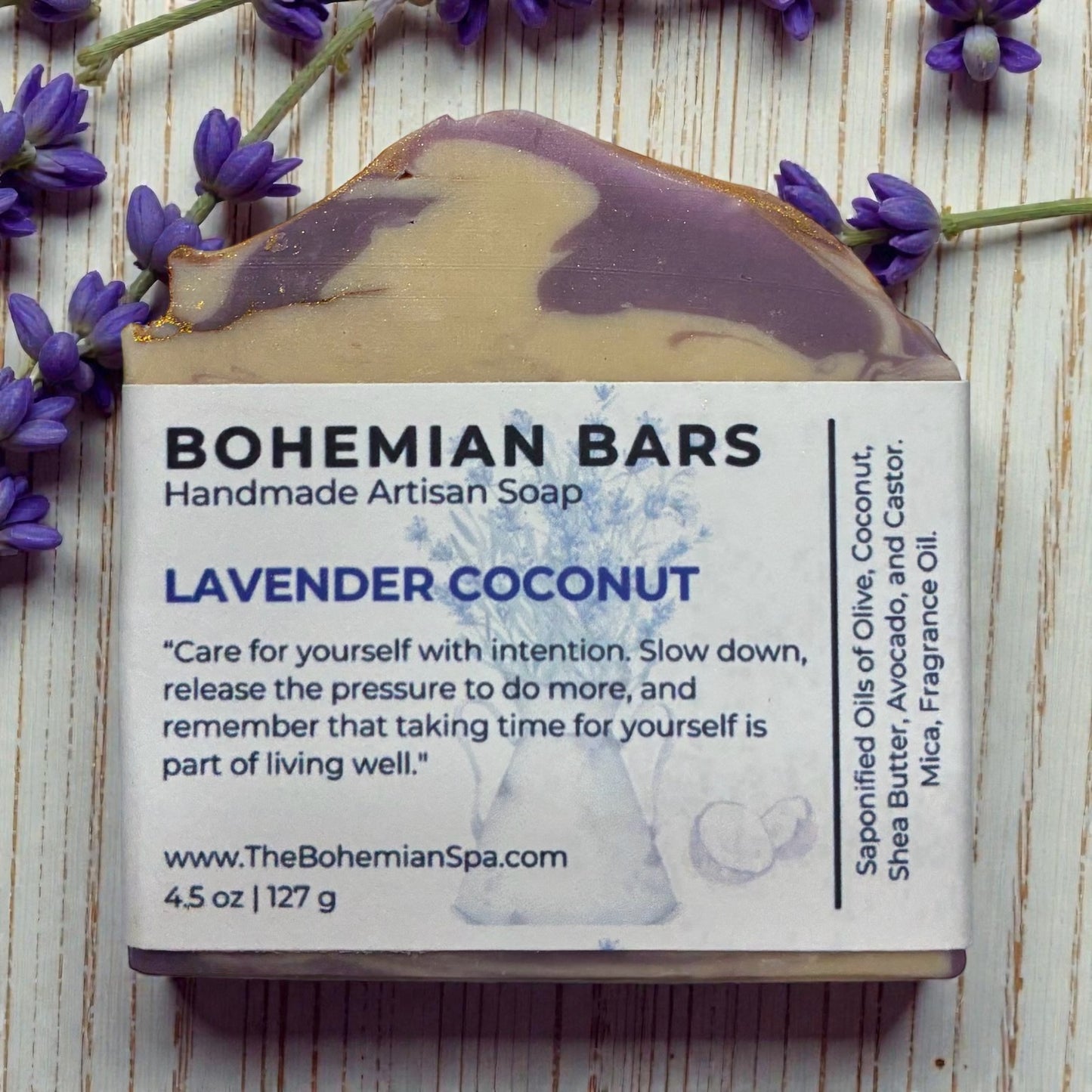 Lavender Coconut Velvet Soap Bar